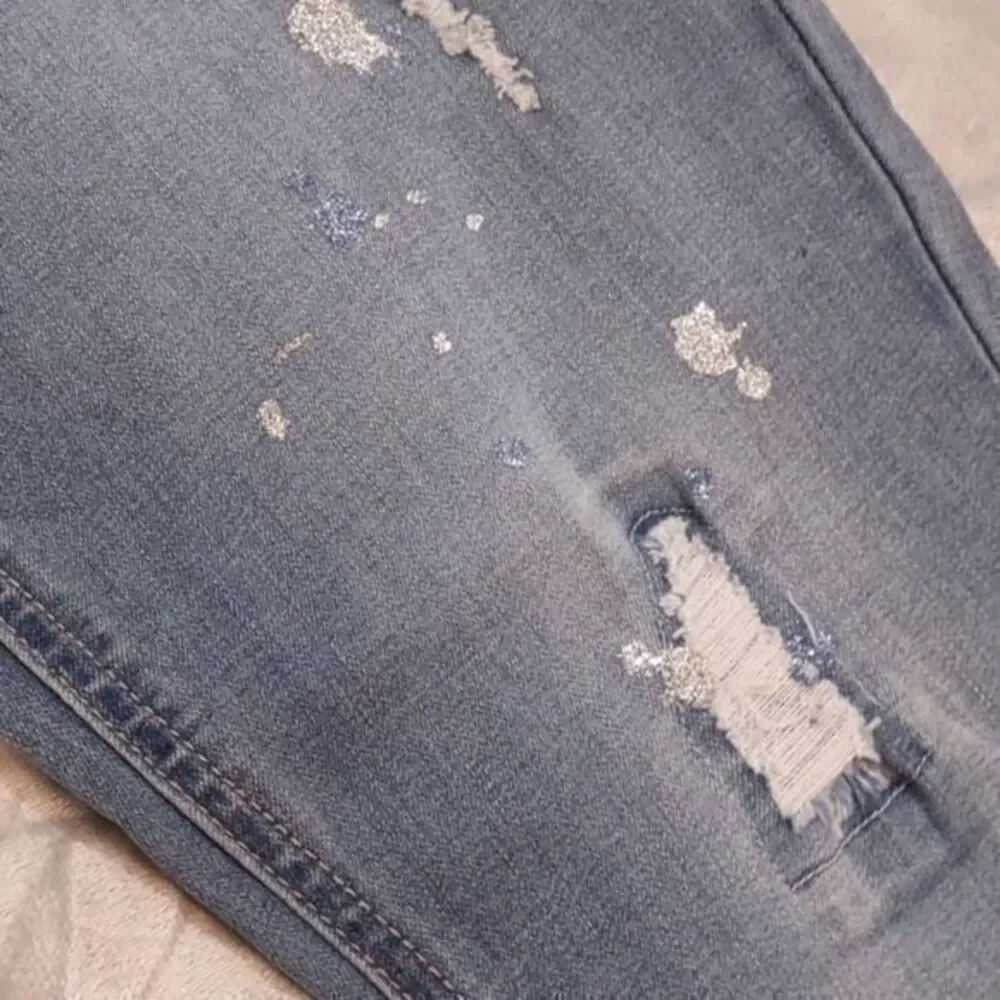 Justice Pull On Elastic Waist Jeggings made with Recycled‎ Plastic Sz 16Plus